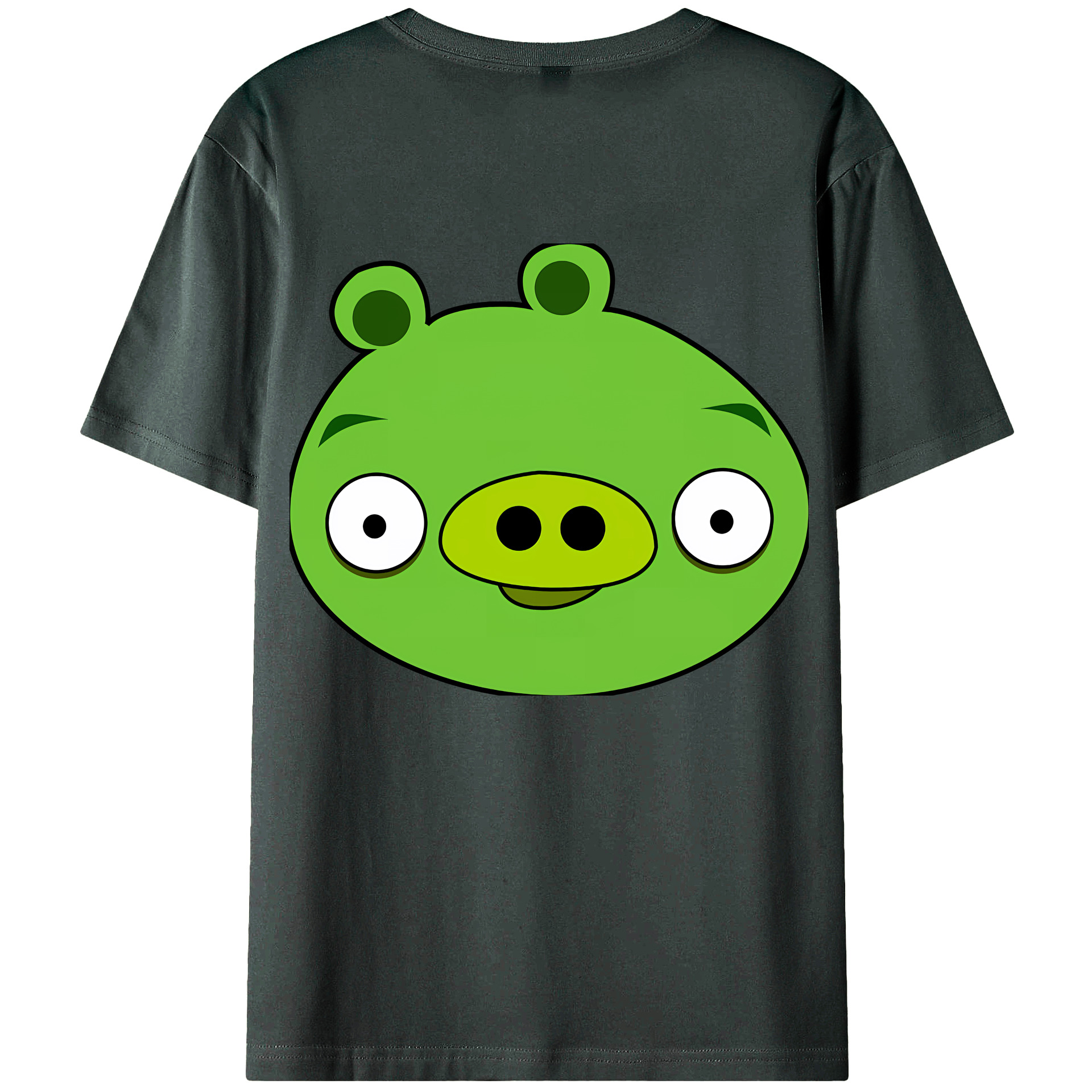 （画像用） Angry Birds アングリーバード 綿100％ メンズ半袖Tシャツ（バックプリント） 通気性